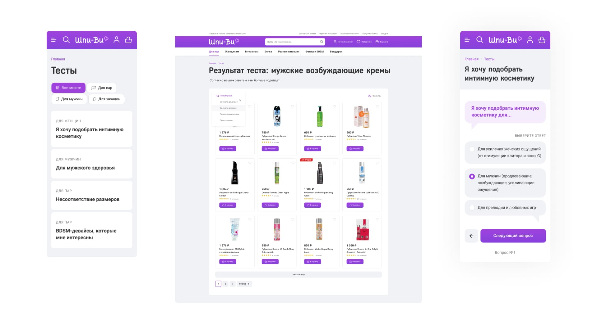 Шпи-Ви. Результаты тестов